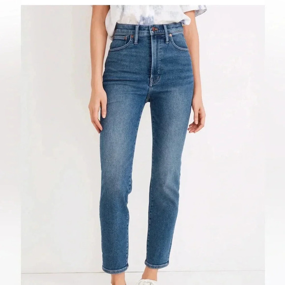 Women’s Madewell The Perfect Vintage Jean in Maplewood Wash High waist Mom Jeans - Picture 11 of 16